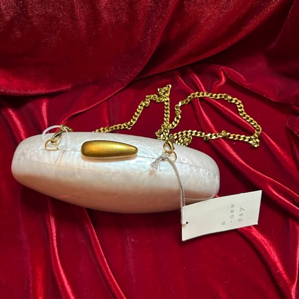 Organic Minaudiere Clutch - A New Day Pearl